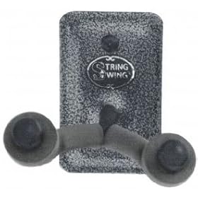 String Swing Violin Hanger with Black Metal Base by 