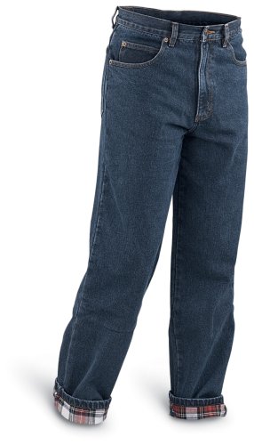 32 Inseam Guide Gear Flannel - lined Denim Jeans