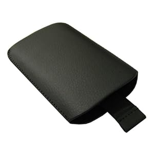 Elegantes Lederetui schwarz Apple Iphone 3G, samtartige Innenf�tterung zum Schutz des iPhones