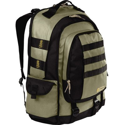 Targus Military Backpack Case Designed for 16 Inch Laptops TSB17501US (Dusty Green/Black and Yellow Accents)