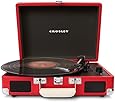Crosley CR8005A-RE Cruiser Portable 3-Speed Turntable (Red)