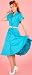 Bettie Page Clothing CARLA Dress in Choice of Colors