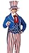 California Costumes Men's Uncle Sam Plus, Red/Blue/White, Plus