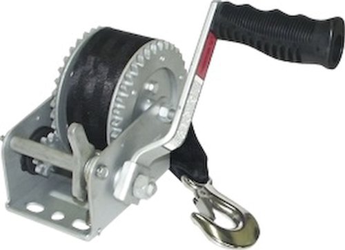 Seasense Winch Dual Drive 1600-Pound, Galvanized with 20-Feet Strap