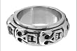 Spinner Skull Ring in Surgical Steel by Inox Size 10