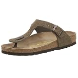 Birkenstock Gizeh Suede Toe Thong,Taupe Memphis,42 Regular EU