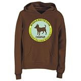 Hoodie Womens Brown  Chihuahua - WIGGLE BUTTS CLUB  Dogs