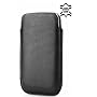 HTC Tattoo Lederetui Holster Handytasche Handyetui - Black Edition