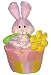 4 Foot Party Inflatable Easter Bunny on Flowerpot - Yard Blow Up Decoration