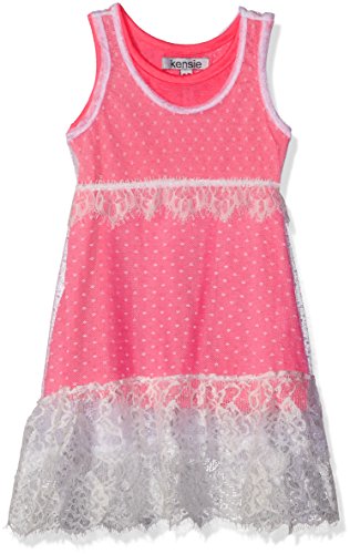 Kensie Girls' 2-Fer Polka Dot Mesh Dress
