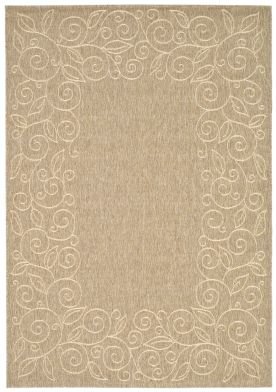 Safavieh Courtyard Collection CY5139B Coffee and Sand Indoor/ Outdoor Area Runner, 2-Feet 4-Inch by 6-Feet 7-Inch