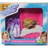 Zhu Zhu Pets Hamster Carrier, Bed, & Two Blankets - Pink & Purple