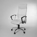 DESIGN EXECUTIVE CHAIR MESH/LEATHER office stool C47 white