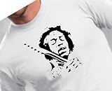 Produkt-Bild: T-Shirt Jimi Hendrix Farbe wei&szlig; S-XXL
