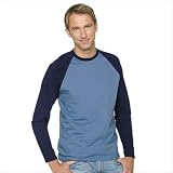 Produkt-Bild: Fruit of the Loom - Kontrast Langarm-Shirt "Baseball Longsleeve T"