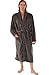 Del Rossa Men's Fleece Robe, Shawl Collar Bathrobe