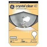 GE 12980 6 40 Watt Globe G25 Light Bulb, Crystal Clear, 6 Pack 41KInf5 jPL. SL160 GE 12980 6 40 Watt Globe G25 Light Bulb, Crystal Clear, 6 Pack