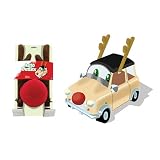 The Original Reindeer Auto Outfit - Car Antlers and Nose by AbsolutelyNew