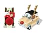 The Original Reindeer Auto Outfit - Car Antlers and Nose