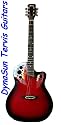 DYNASUN AKUSTISCHE Gitarre ROT CUTAWAY MIT RUNDER BODY + Tasche