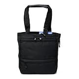Amazon Kindle 2 / Kindle 2 International E-Book Reader Carrying City Vertical Zip Utility Tote Bag (BLACK)
