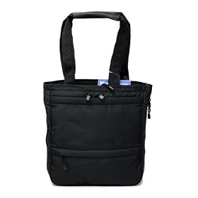 Asus Eee PC1008HA Netbook Carrying City Vertical Zip Utility Tote Bag (BLACK)