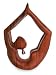 Wood sculpture, 'Lithe Gymnast'