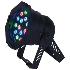 American DJ 46 HP Black Par 46 RGB Color mixing LED Par Can by 