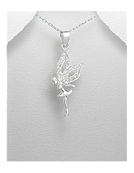 Fairy CZ Pendant Necklace In 92.5 Sterling Silver
