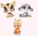 Bratz Lil' Angelz Numbered Collector Series :Cloe (180), Monkey (285) and sugar glider (186)