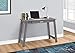 HomeRoots Particle Board,Laminate Computer Desk - 42" L/Grey with A Storage Drawer