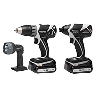 Panasonic EYC142B 14.4-Volt Li-ion Impact Driver/Drill and Driver Combo Kit with Light