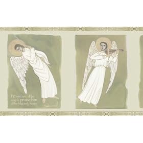 Angelic Praise Grape Leaf Wallpaper Border by Writings on the Wall