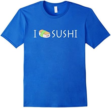 Men's I Love Sushi T-Shirt  Medium Royal Blue