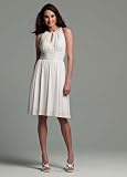 Davids Bridal Ruched Jersey Dress with Keyhole Detail Style 256755D Reviews 41KIu%2BJlAiL. SL160 Davids Bridal Ruched Jersey Dress with Keyhole Detail Style 256755D Reviews