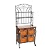 Price Comparison : Iron Baker’s Rack with Wicker Storage - Black