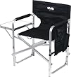Ming's Mark SL1204-BLACK/FLAG Black and Flag Full Back Folding Director's Chair