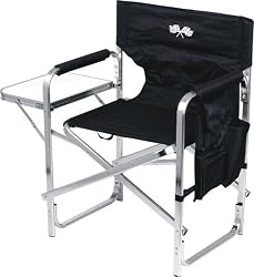 Ming's Mark SL1204-BLACK/FLAG Black and Flag Full Back Folding Director's Chair