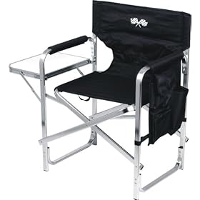 Ming's Mark SL1204-BLACK FLAG Black and Flag Full Back Folding Director's Chair by Ming s Mark
