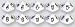 Set of 5 Dice - 10 Sided polyhedral - Sign Language