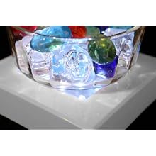 Fortune Products LB-5W Square Light Base with White LED's, 5" Length x 5" Width x 1-1/4" Height