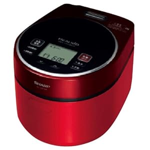 【クリックで詳細表示】SHARP ヘルシオジャー炊飯器 31メニュー厚さ2mm鉄釜タイプ レッド系 KS-GX10A-R