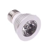 E27 3W Multi 16 Color LED Light Bulb with Remote Control