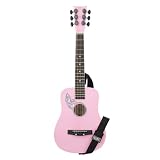 Musical Instruments : First Act Discovery FG1870034 Mini Dreadnaught Acoustic Guitar with 3D Flame Rosette