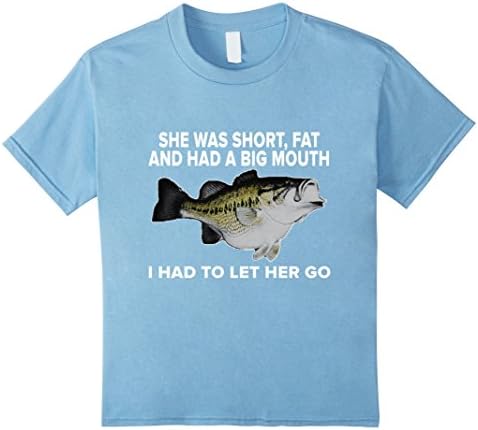 Kids BEST FISHING T-SHIRT Catch and release Fishing Hooked  6 Baby Blue