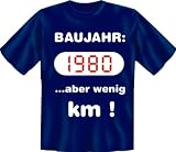 Diamant Shirts - Fun T-Shirt mit Spruch - Jahrgang Baujahr 1980 - Grösse S M L XL XXL, XXL
