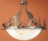 LAMPS BEAUTIFUL Rustic Lodge Skiers Skiing Chandelier by Meyda Tiffany--Excellent customer service--see our feedback.