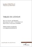 Tables de logique Sur l Introduction de Porphyre, les Catégories, le De l interprétation et les Premiers Analytiques d Aristote : Petite synopse introductive à la logique aristotélicienne