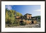 Gold Dredge No. 1 in Wade Creek, built 1934. Framed Art Poster Print by Rich Reid, 29x21