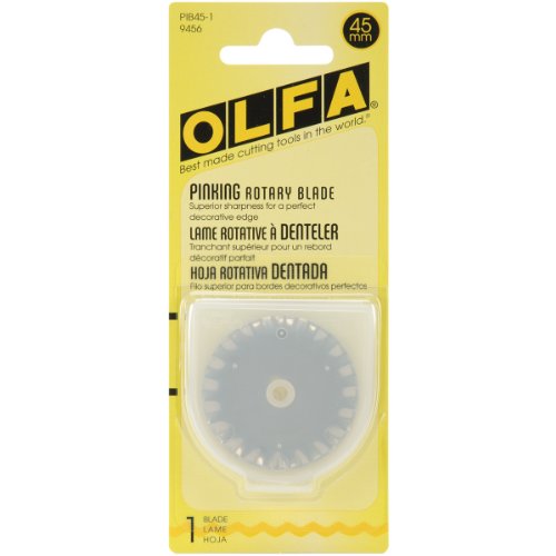 Olfa 9456 pib45-1 45mm stainless steel pinking blade, 1…